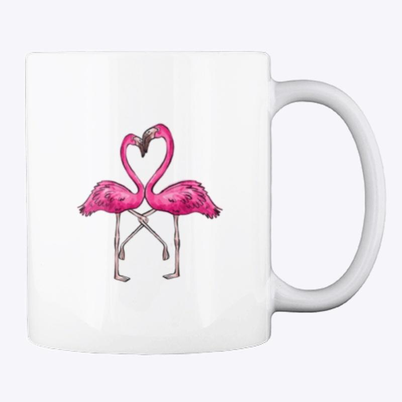 Flamingo Love Birds